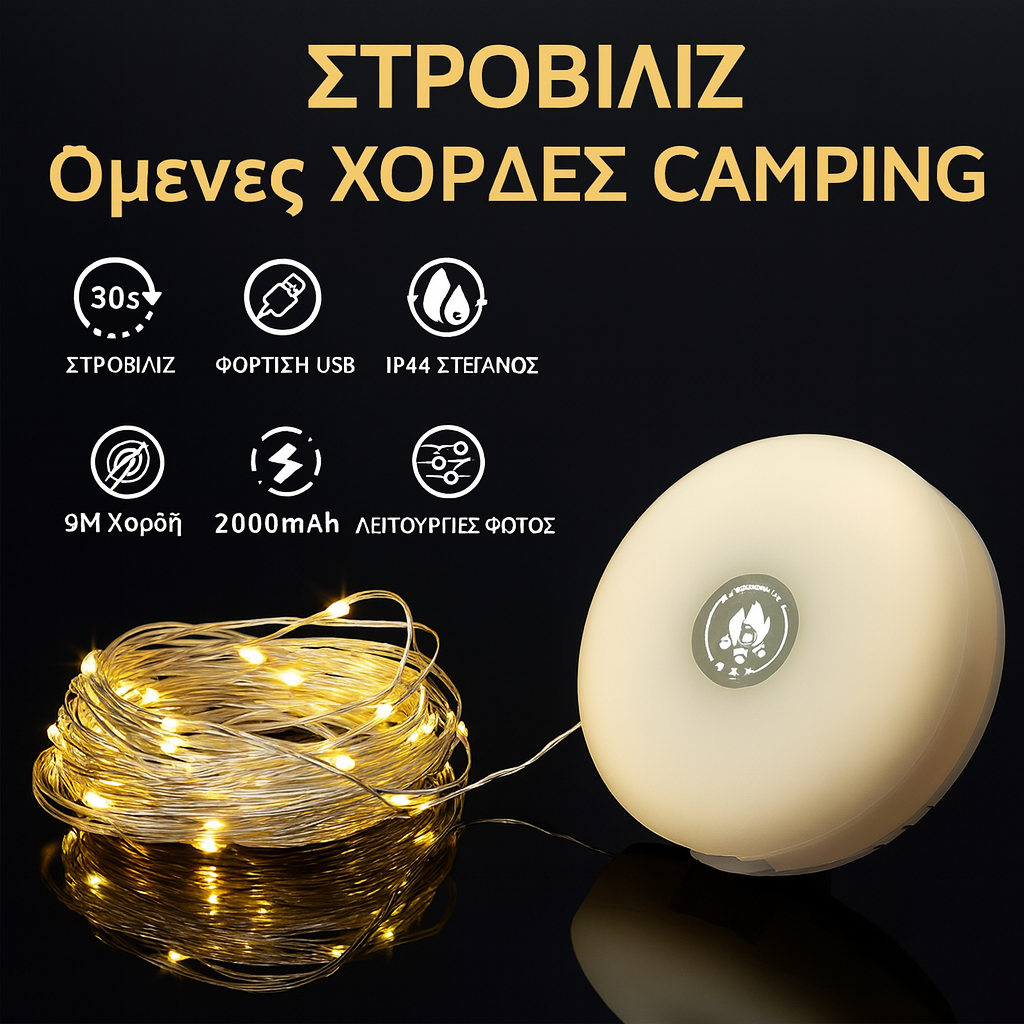 ✨ Αδιάβροχα LED – Μακρά Διάρκεια 💧