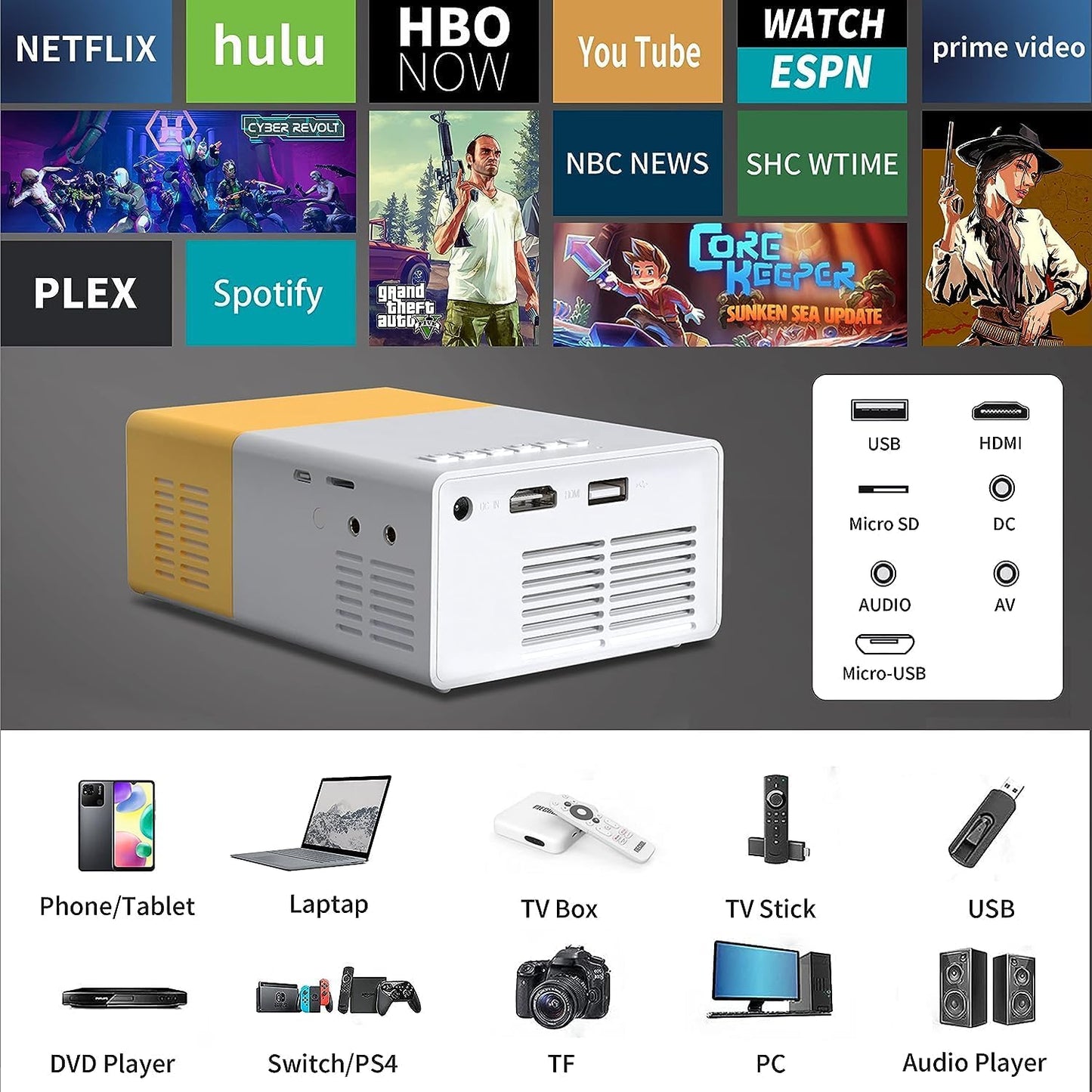 🎬 Proyector Portátil ProMax ™ ✨